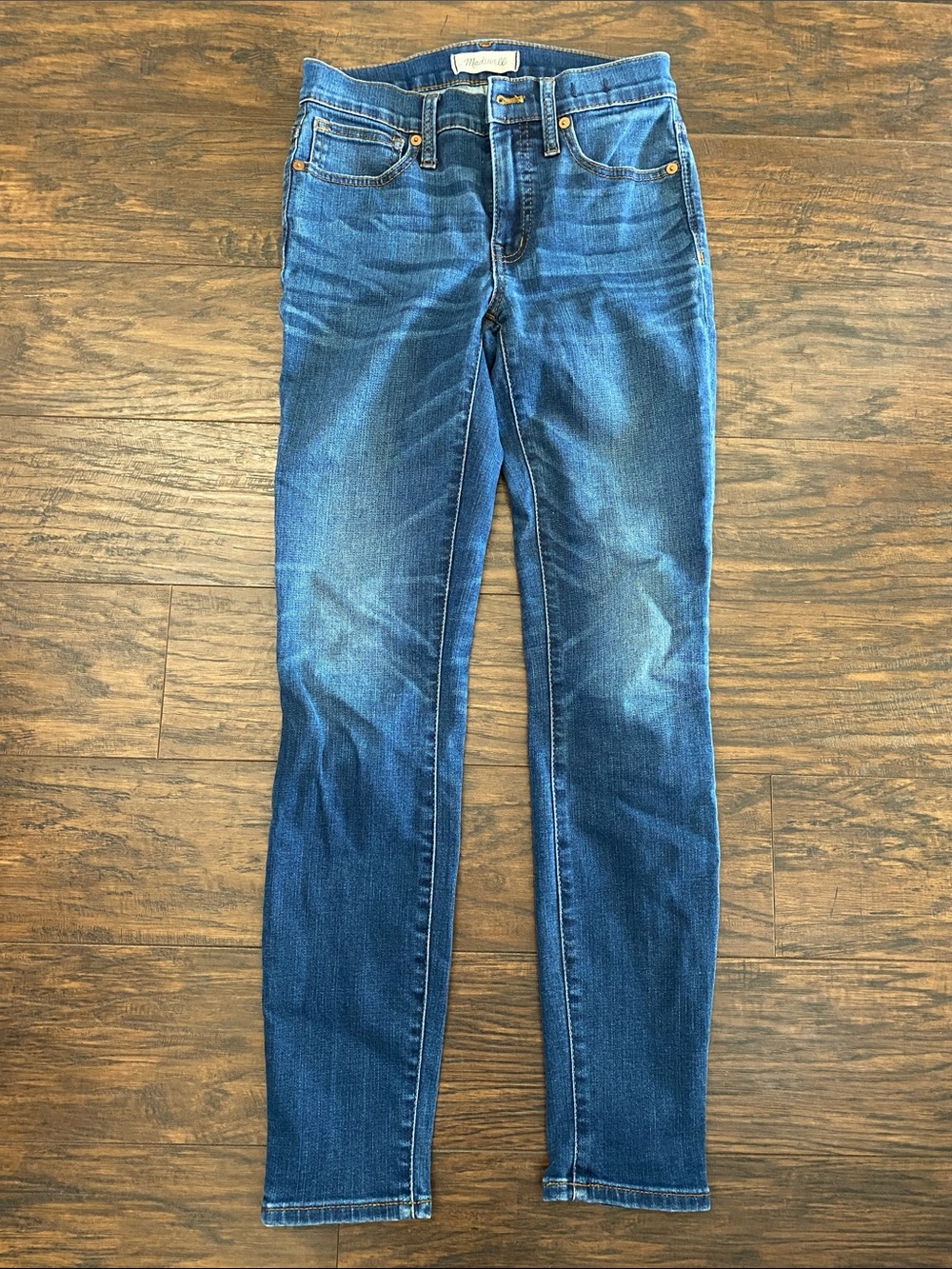 Madewell Skinny Jeans in Medium Blue Wash